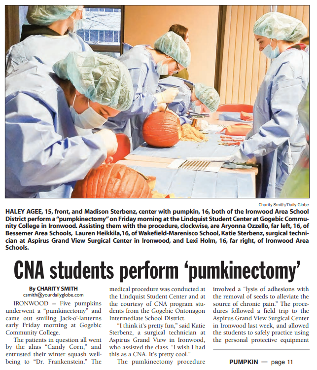 CNA Pumpkinectomy picture