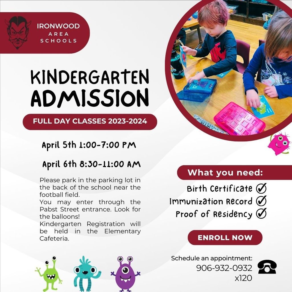LLW Kindergarten Registration Flyer